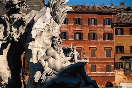 fountain of the four rivers - Piazza Navona Rome, Italy Stock Photo - Rights-Managed, Code: 700-00183386