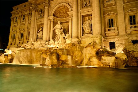 fontana di trevi - Trevi Fountain Rome, Italy Fotografie stock - Rights-Managed, Codice: 700-00183530