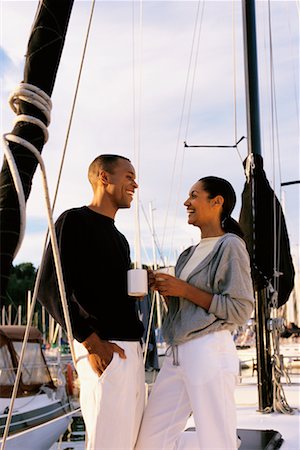Couple on Sailboat Stock Photo - Rights-Managed, Code: 700-00183557