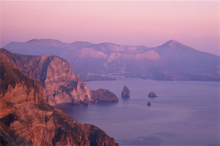 Lipari Islands Tyrrhenian Sea, Italy Foto de stock - Direito Controlado, Número: 700-00183566
