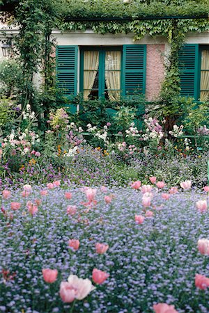 Jardin de Giverny, France de Monet Photographie de stock - Rights-Managed, Code: 700-00183560
