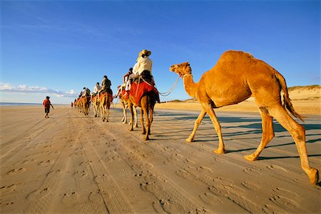 Promenade en chameau à Cable Beach Broome, Australie-occidentale Photographie de stock - Rights-Managed, Code: 700-00183586