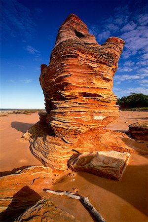 Rock Formation Crab Creek, Australie-occidentale Roebuck Bay Photographie de stock - Rights-Managed, Code: 700-00183613