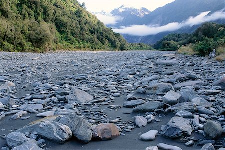 Waiho River South Island, New Zealand Fotografie stock - Rights-Managed, Codice: 700-00183728