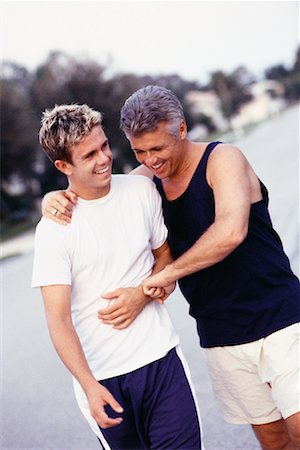 dad jogging - Father and Son Outdoors Stock Photo - Rights-Managed, Code: 700-00194160