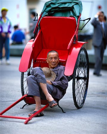 simsearch:700-00184118,k - Rickshaw Driver Hong Kong, China Foto de stock - Con derechos protegidos, Código: 700-00194524