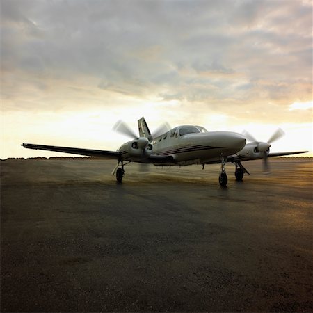 Private Jet on Tarmac Stock Photo - Rights-Managed, Code: 700-00194579