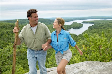 french's mountain - Couple Hiking Foto de stock - Con derechos protegidos, Código: 700-00195194