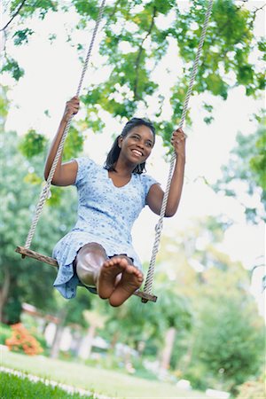 Woman on Swing Stock Photo - Rights-Managed, Code: 700-00195539