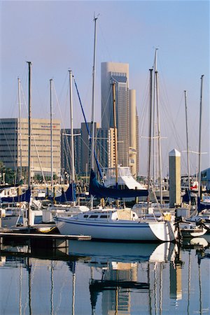 Skyline and Marina Corpus Christi, Texas USA Foto de stock - Con derechos protegidos, Código: 700-00195796