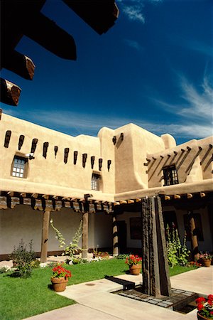 santa fe new mexico tourism - Governor's Palace Santa Fe, New Mexico, USA Stock Photo - Rights-Managed, Code: 700-00196008