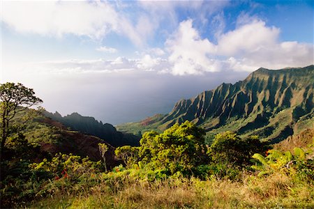 Na Pali Kauai, Hawaii USA Photographie de stock - Rights-Managed, Code: 700-00196031