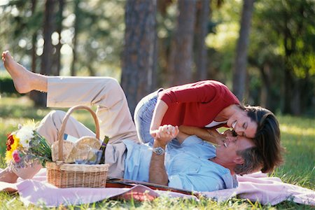 Couple Having Picnic Stock Photo - Rights-Managed, Code: 700-00196068