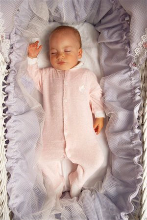 Baby in a Bassinet Stock Photo - Rights-Managed, Code: 700-00196110