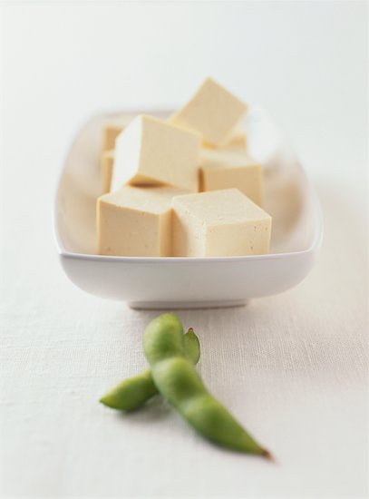 Tofu and Soy Beans Stock Photo - Premium Rights-Managed, Artist: Michael Alberstat, Image code: 700-00196428