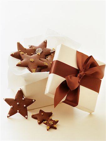 Christmas Cookies and Box Stock Photo - Rights-Managed, Code: 700-00196422