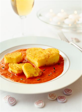 Baked Polenta in Tomato Sauce Stock Photo - Rights-Managed, Code: 700-00196484