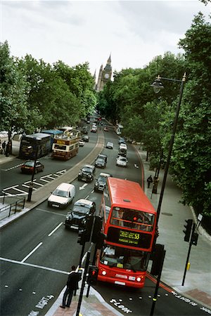 Trafic sur Victoria Embankment Londres Photographie de stock - Rights-Managed, Code: 700-00196715