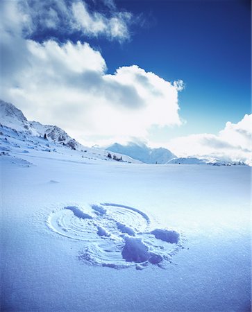 snow angel - Snow Angel Stock Photo - Rights-Managed, Code: 700-00197718
