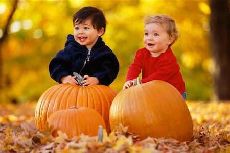 Children with Pumpkins Stock Photo - Rights-Managed, Code: 700-00198210