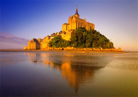 Mont Saint Michel Normandy, France Foto de stock - Con derechos protegidos, Código: 700-00198709