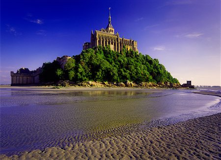 Mont Saint Michel Normandy, France Foto de stock - Con derechos protegidos, Código: 700-00198715