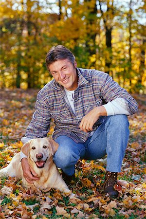 simsearch:700-00195376,k - L'homme et son chien Photographie de stock - Rights-Managed, Code: 700-00198961