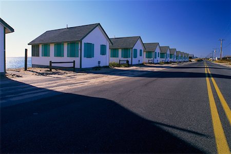 provincetown - Row of Cottages Provincetown, Massachusetts, USA Foto de stock - Con derechos protegidos, Código: 700-00199500