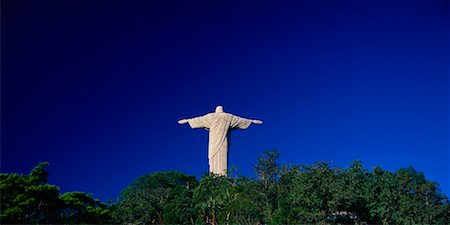 simsearch:700-05947875,k - Christ Statue on Corcovado Mountain, Rio de Janeiro Brazil Foto de stock - Con derechos protegidos, Código: 700-00199604