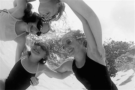 Girls in Swimming Pool Stock Photo - Rights-Managed, Code: 700-00199981