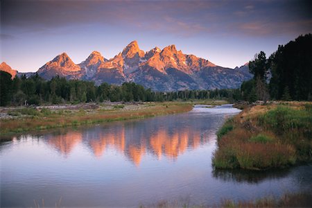 simsearch:700-00318633,k - Aperçu des montagnes du Parc National Grand Teton, Wyoming, USA Photographie de stock - Rights-Managed, Code: 700-00190048