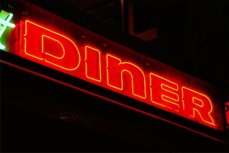Diner Sign Stock Photo - Rights-Managed, Code: 700-00190040