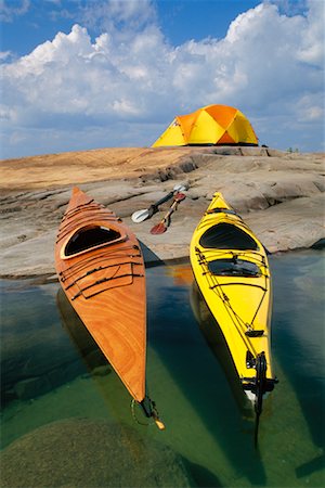 Camping and Kayaking Equipment Foto de stock - Direito Controlado, Número: 700-00190843