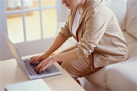Woman Using Laptop Computer Stock Photo - Rights-Managed, Code: 700-00193445