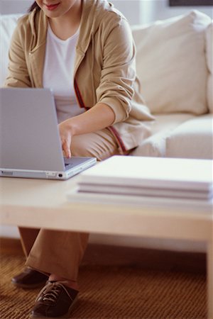 Woman Using Laptop Computer Stock Photo - Rights-Managed, Code: 700-00193446
