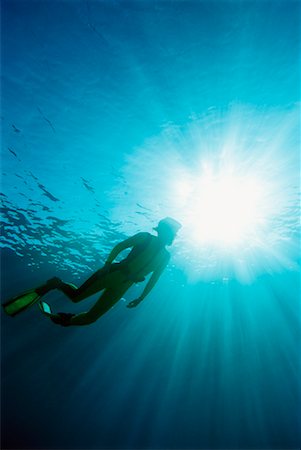 freediving - Woman Snorkelling Stock Photo - Rights-Managed, Code: 700-00268159