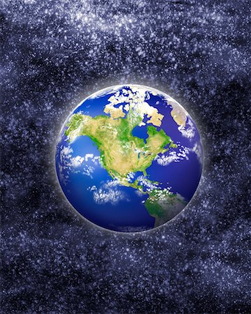 simsearch:700-00074544,k - Erde aus dem Weltraum Stockbilder - Lizenzpflichtiges, Bildnummer: 700-00268240