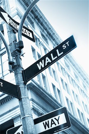 simsearch:700-01694075,k - Wall Street Sign New York City, New York, États-Unis Photographie de stock - Rights-Managed, Code: 700-00268616