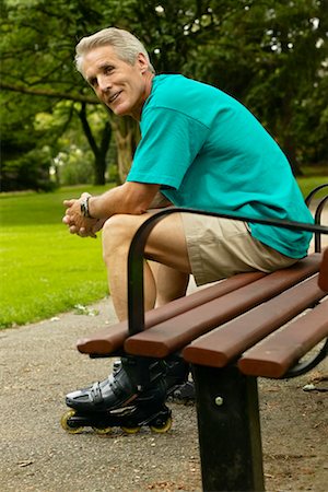 Man Wearing In-Line Skates Stock Photo - Rights-Managed, Code: 700-00268745