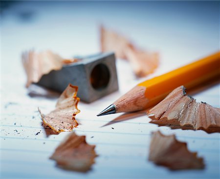 sharpening pencils - Pencil and Sharpener Stock Photo - Rights-Managed, Code: 700-00268781