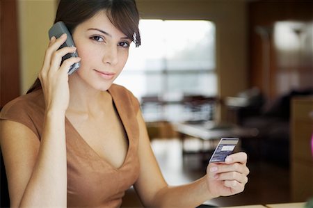 simsearch:700-00280412,k - Woman with Cellular Phone and Credit Card Stock Photo - Rights-Managed, Code: 700-00269533