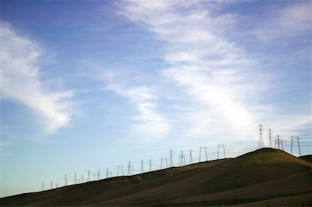 electric tower us - Power Lines on Hill California USA Stock Photo - Rights-Managed, Code: 700-00269541