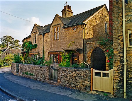 Stone House in Cotswolds England Fotografie stock - Rights-Managed, Codice: 700-00269551