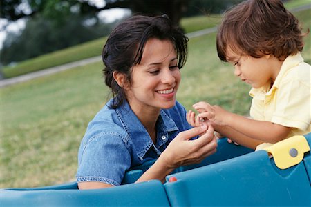 Mother and Child at Playground Fotografie stock - Rights-Managed, Codice: 700-00269576