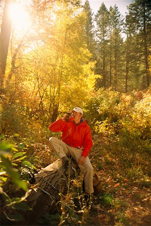 Man Resting in Woods Stock Photo - Rights-Managed, Code: 700-00269945