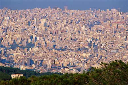 Vue d'ensemble de la ville de Beyrouth, Liban Photographie de stock - Rights-Managed, Code: 700-00262869