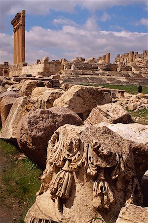 Temple de Jupiter Baalbak, Liban Photographie de stock - Rights-Managed, Code: 700-00262872