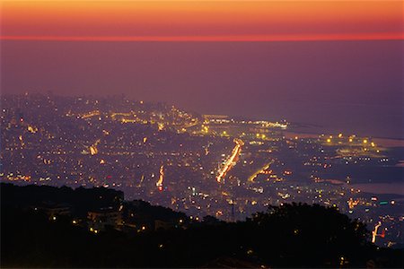 Beirut at Night, Lebanon Fotografie stock - Rights-Managed, Codice: 700-00262881