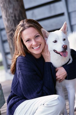 simsearch:700-00095769,k - Woman Hugging Dog Stock Photo - Rights-Managed, Code: 700-00262908