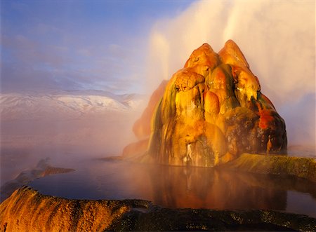 Geyser Black Rock Desert, Nevada, USA Stock Photo - Rights-Managed, Code: 700-00274876